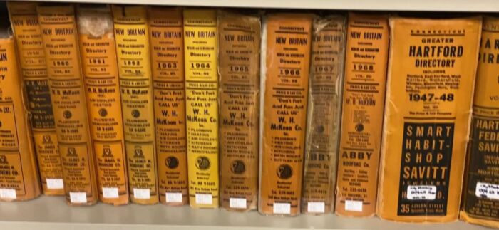 📚 Summer Spotlight: Hartford City Directories at the CSG Library

Did your ancestors live in Hartford or the Hartford area? You can trace their footsteps with our extensive collection of Hartford City Directories housed at the CSG Library in East Hartford, CT

These directories date from the 1800s through the early 20th century, listing:

Names and occupations
Addresses
Business ads and maps
Spouse names and sometimes even mention deaths 

Its not just the city of Hartford in these directories! Some directories contain directories for towns like East Hartford, West Hartford, Wethersfield, Windsor, Bloomfield, and others. 

City directories are great tools for filling gaps between federal census years.

📍 Visit the CSG Library in East Hartford to explore these resources in person!

🕐 Open Mondays, 1 PM - 8 PM, Tuesdays–Thursdays, 11 AM to 4 PM, Fridays, 11 AM to 3 PM
📍 175 Maple Street, East Hartford, CT

🔗 Meanwhile, head to our website to browse our catalog: https://csginc.org/catalog/

#CSGSummerSpotlight #CityDirectories #HartfordHistory #ConnecticutGenealogy #CSGLibrary